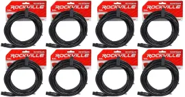 Коммутационный кабель Rockville RCXFB25B Black 7.6 м (8 штук)