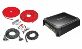 Pioneer GM-DX874 1200W 4-Channel Amplifier w/ Free Belva 4 Gauge Amp Wire Kit