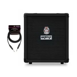 Orange Crush Bass 25 Combo Black Amplifier with 10ft Guitar Cable 2 Items