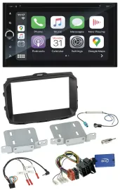 Blaupunkt DAB Lenkrad TMC Bluetooth USB 2DIN Navigation für Alfa Romeo Giulietta