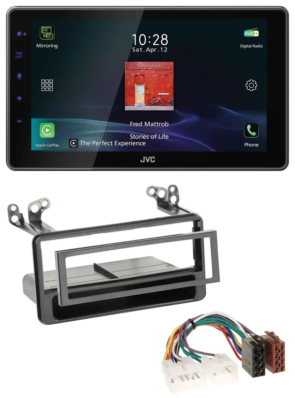 JVC DAB MP3 Bluetooth USB Autoradio für Toyota MR2, RAV4, Yaris Verso