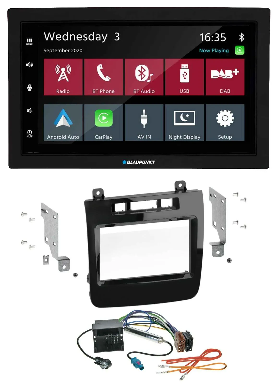 Автомагнитола для VW Touareg (2010–2014) Blaupunkt 2-DIN, DAB, Bluetooth, USB, MP3