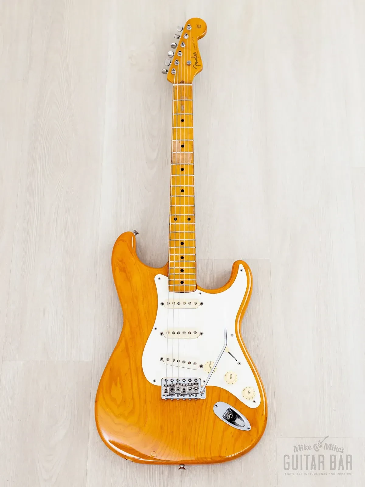 Электрогитара Fender Stratocaster 1954 Vintage Reissue ST54-75RV SSS Vintage Natural w/gigbag Japan 1992