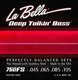 Струны для бас-гитары La Bella 760FS 45-105