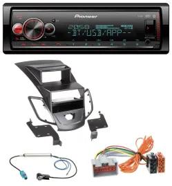 Pioneer Bluetooth USB MP3 DAB Autoradio für Ford Fiesta 08-10 Display schwarz