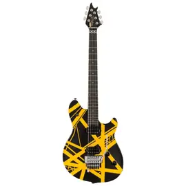 Электрогитара EVH Wolfgang Special Striped Electric Guitar, Ebony FB, Black w/ Yellow Stripes