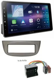 Pioneer Bluetooth USB DAB MP3 Autoradio für Renault Twingo 07-14 beige-grau
