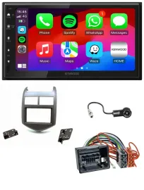 Kenwood MP3 USB DAB 2DIN Bluetooth Autoradio für Chevrolet Aveo Sonic ab 2011 du