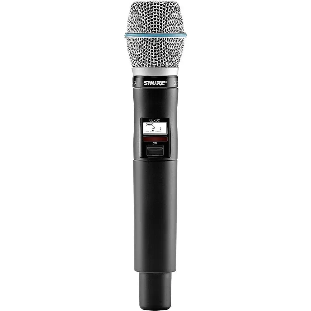 Передатчик для радиосистемы Shure QLXD2/BETA87A Wireless Mic Transmitter w/changeable BETA 87A- Cap, J50A