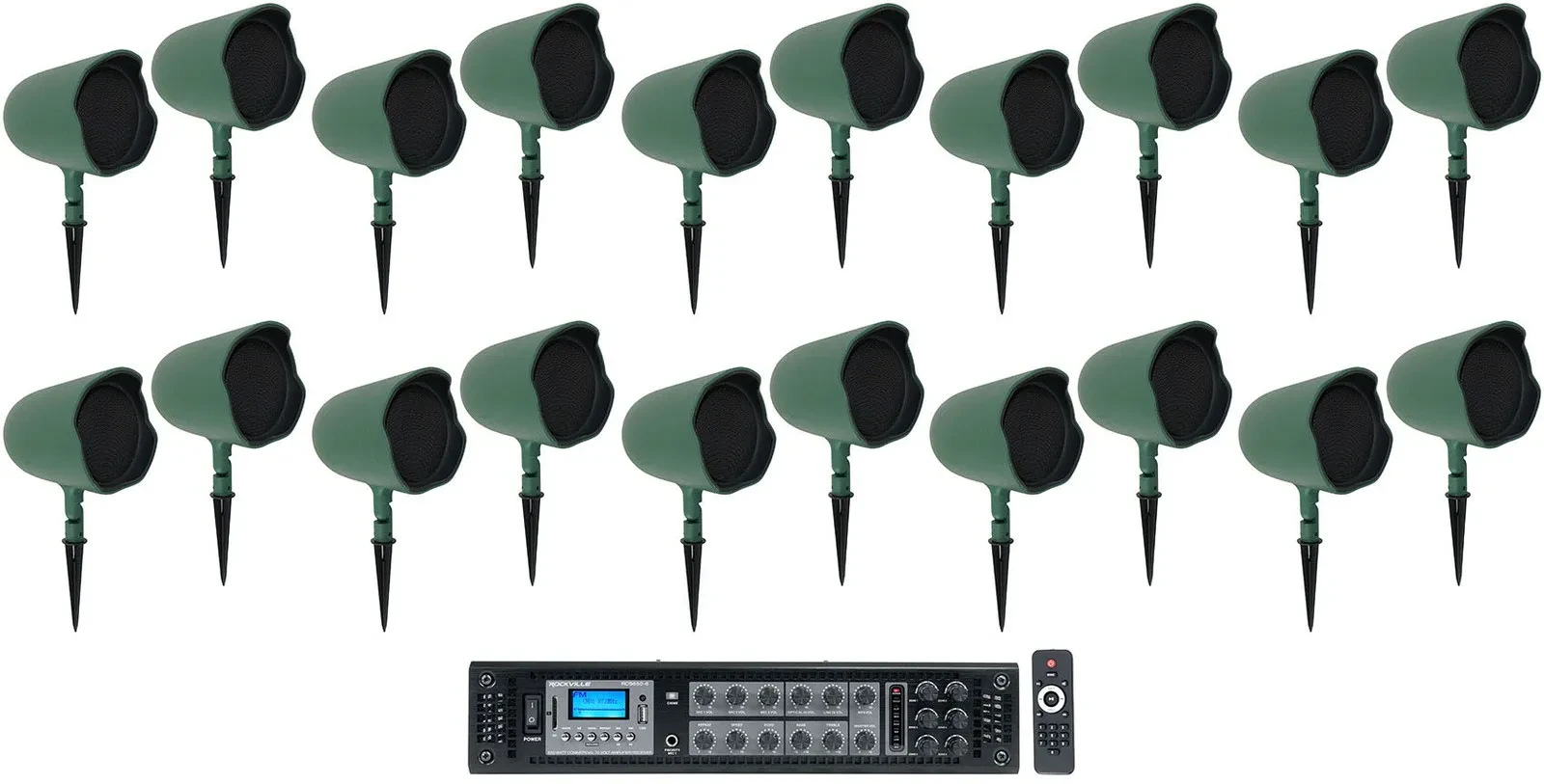 Рупорная акустика JBL GSF6 Green с усилителем (20 штук)