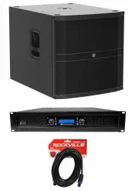 Сабвуфер для PA Mackie DRM18S-P 18" 2000W (набор) с усилителем мощности и кабелем