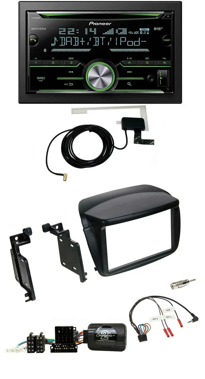 Автомагнитола для Fiat Doblo (с 2010) и Opel Pioneer 2DIN, CD, USB, Bluetooth, DAB