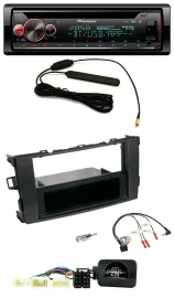 Автомагнитола для Toyota Auris 2007–2011 Pioneer USB DAB Bluetooth CD черная