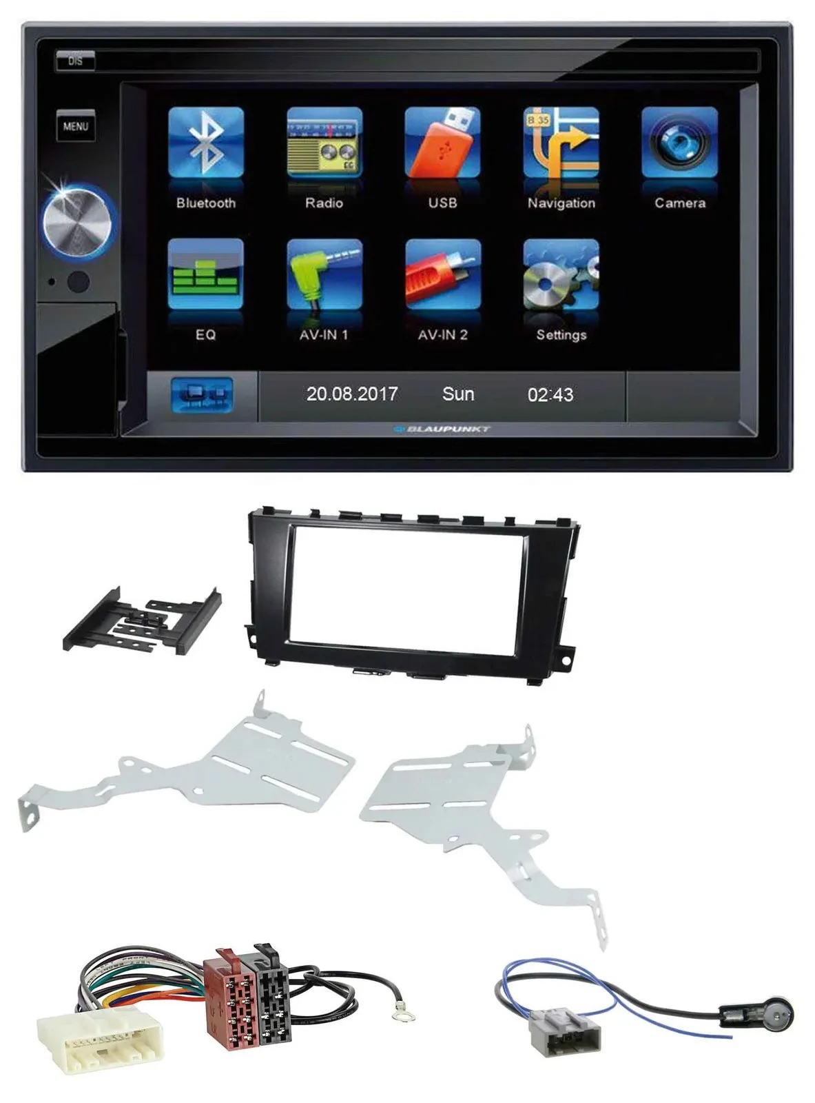 Автомагнитола для Nissan Altima 2013–2018 Blaupunkt 2DIN Bluetooth MP3 USB AUX SD