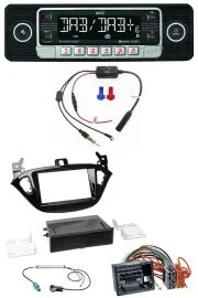Dietz MP3 DAB Bluetooth USB Autoradio für Opel Adam ab 13 Corsa E ab 15 Ablage