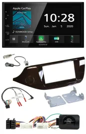 Автомагнитола Kenwood 2-DIN, Bluetooth, DAB, USB, для Kia Ceed (с 2012), глянцевая