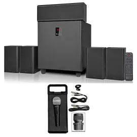 Rockville HTS820 Hybrid Bluetooth Home Theater / Karaoke Machine System w/Mic