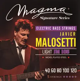 Струны для 5-струнной бас-гитары 40-120 Magma Strings JM105 Javier Malosetti