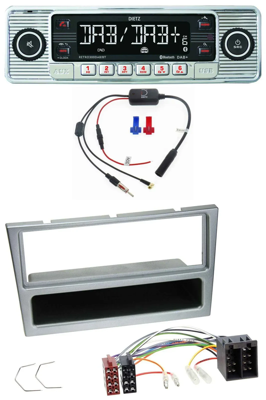 Автомагнитола для Opel Combo C/Corsa C/Meriva/Tigra Dietz DAB USB MP3 Bluetooth (с 2000)