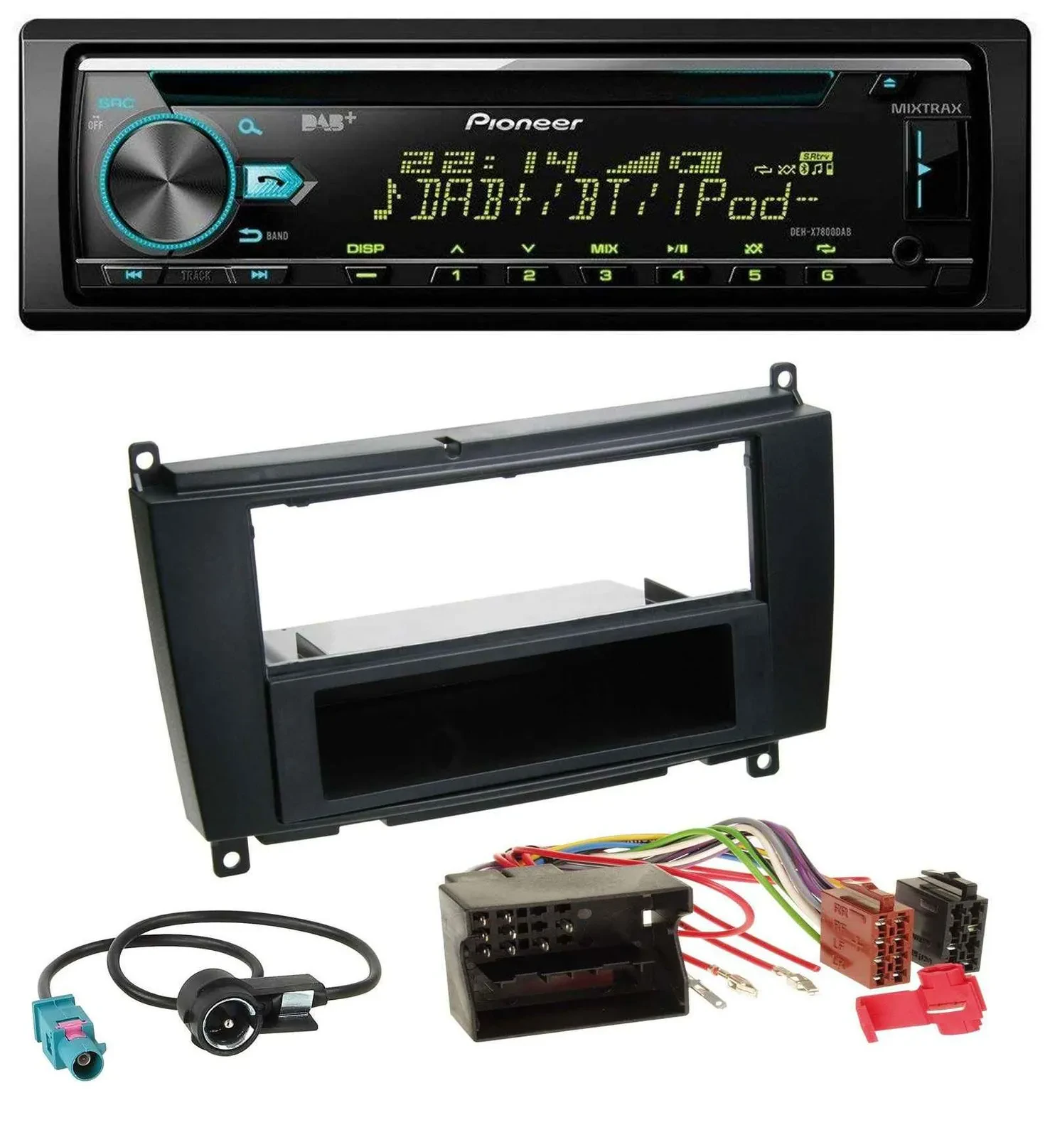 Pioneer DAB MP3 CD USB Bluetooth Autoradio für Mercedes CLK W209 ab 06 Coupe 04-