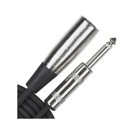 Инструментальный кабель Rapco Horizon HZ-15MP 1/4" TS (male) — XLR (male), Hi-Z, 15 ft (4.6 м), черный