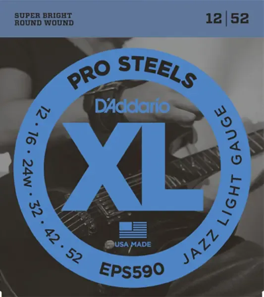 Струны для электрогитары D'Addario EPS590 XL PRO STEEL 12-52
