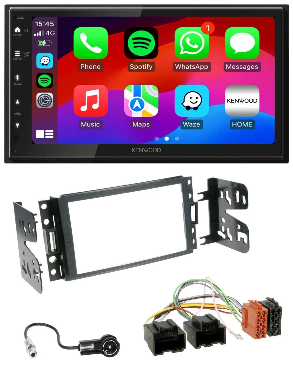 Kenwood MP3 USB DAB 2DIN Bluetooth Autoradio für Chevrolet Corvette Uplander 05-