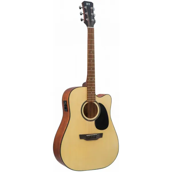 Электроакустическая гитара JET Guitars JDEC-255 Dreadnought Open Pore Natural