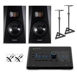 PreSonus Quantum ES4 Interface w/Adam Audio T5 Monitor Pair, Cables & Stands