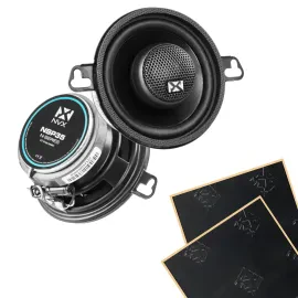 NVX NSP35 70W RMS 3.5" N-Series 2-Way Coaxial Car Speakers w/ Sound Damping