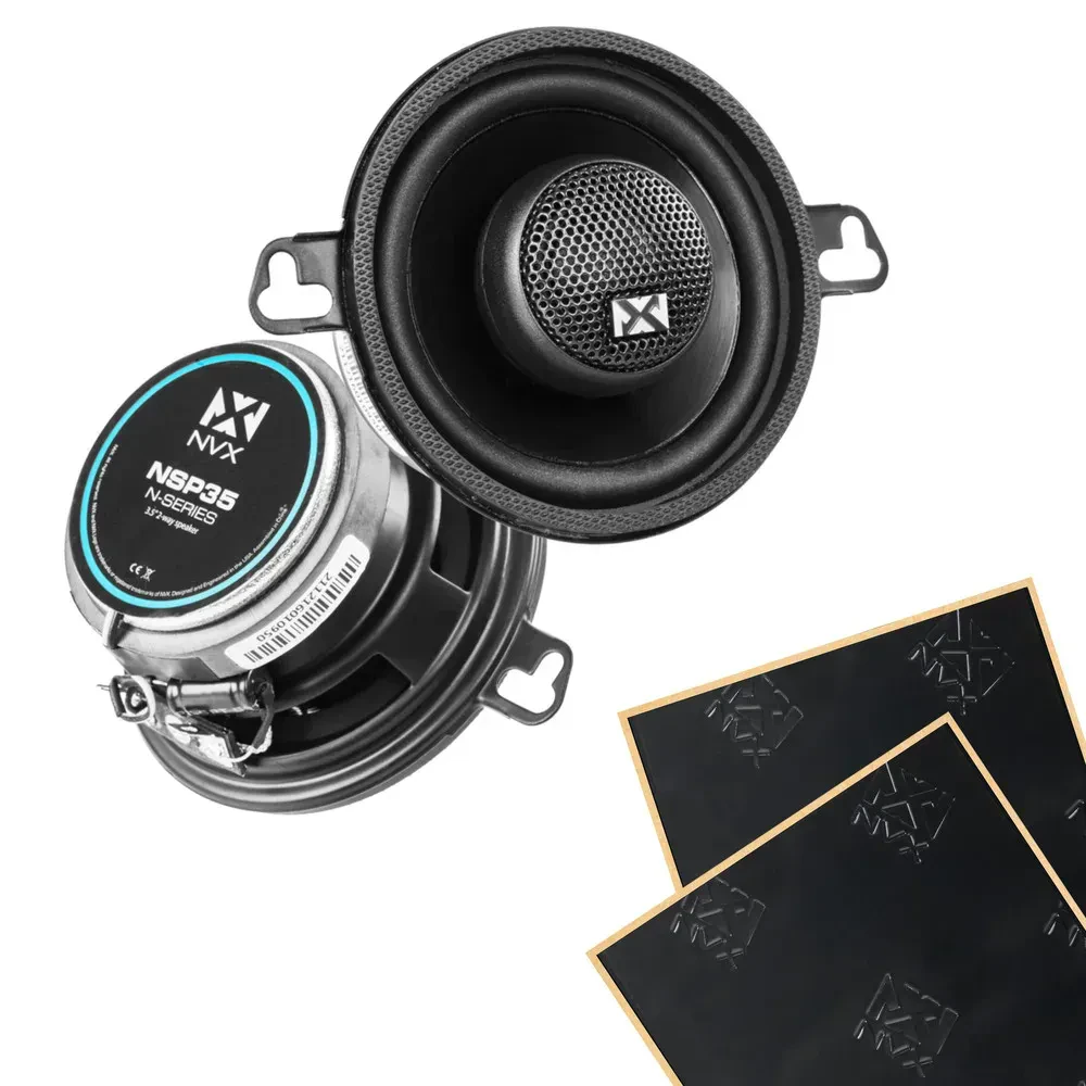 Автоколонки NVX NSP35 N-Series 3.5" 2-полосные коаксиальные 70W RMS с шумоизоляцией