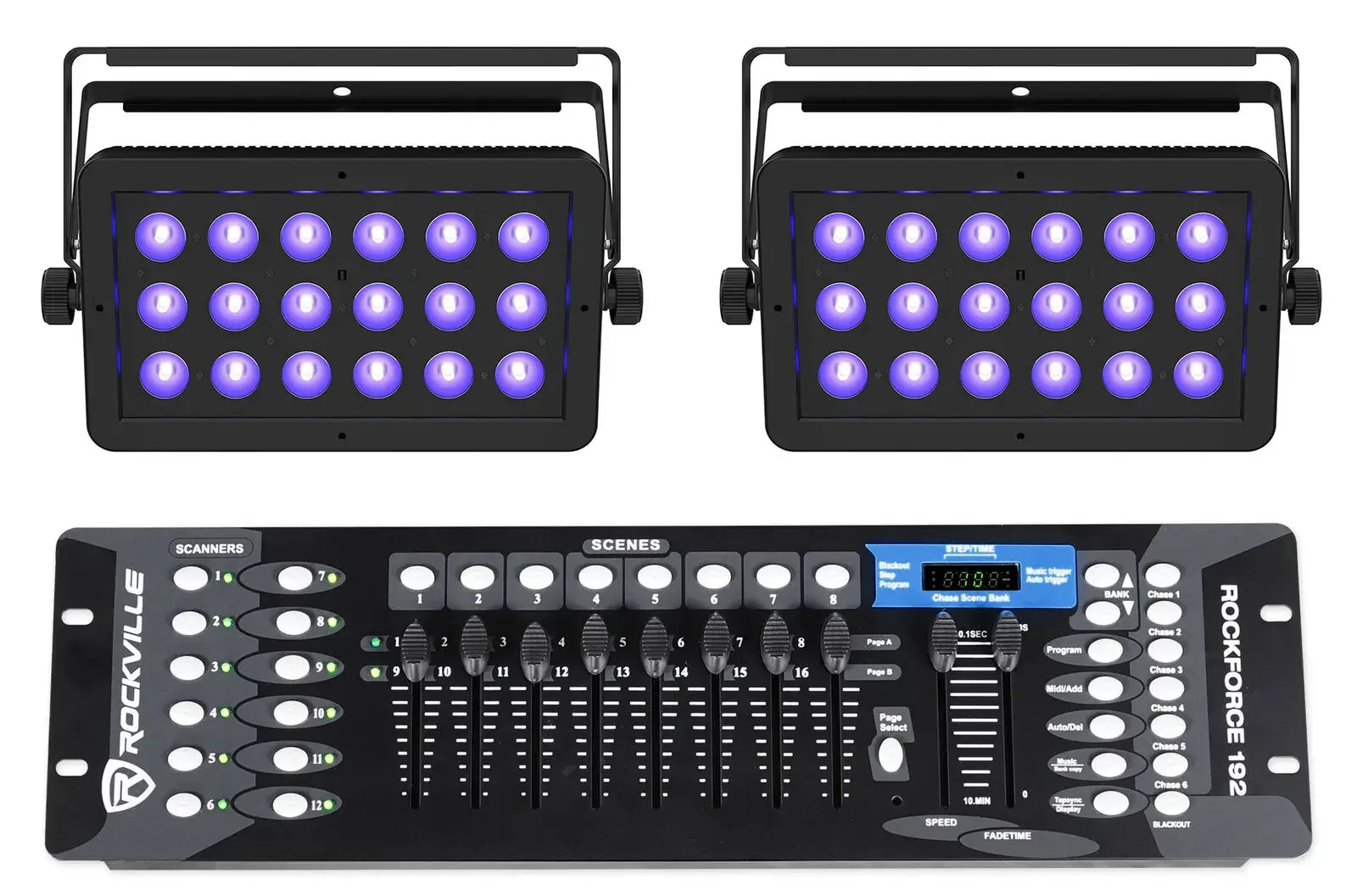 Светодиодный прибор Chauvet DJ LED Shadow 2 ILS с DMX-пультом (пара)