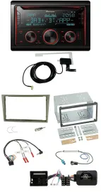 Pioneer 2DIN Lenkrad DAB USB CD Bluetooth Autoradio für Opel Corsa D Astra H Zaf