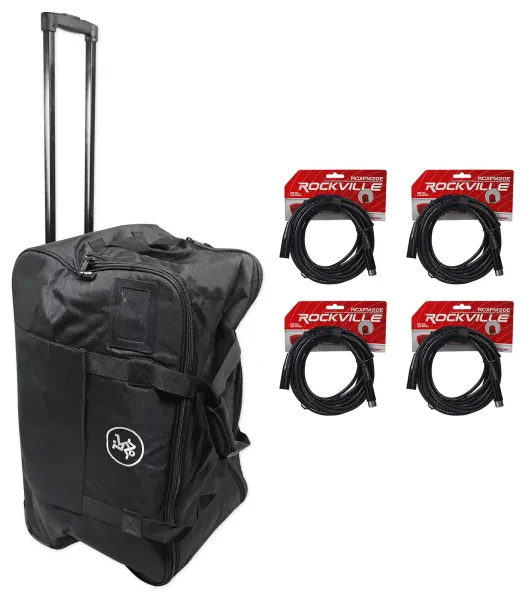 Чехол для музыкального оборудования Mackie Thump12A BST Rolling Bag Black с кабелями