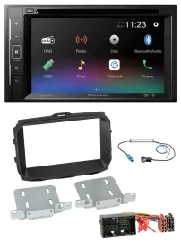 Автомагнитола Pioneer 2 DIN Bluetooth USB DAB DVD для Alfa Romeo Giulietta 940 (Facelift)