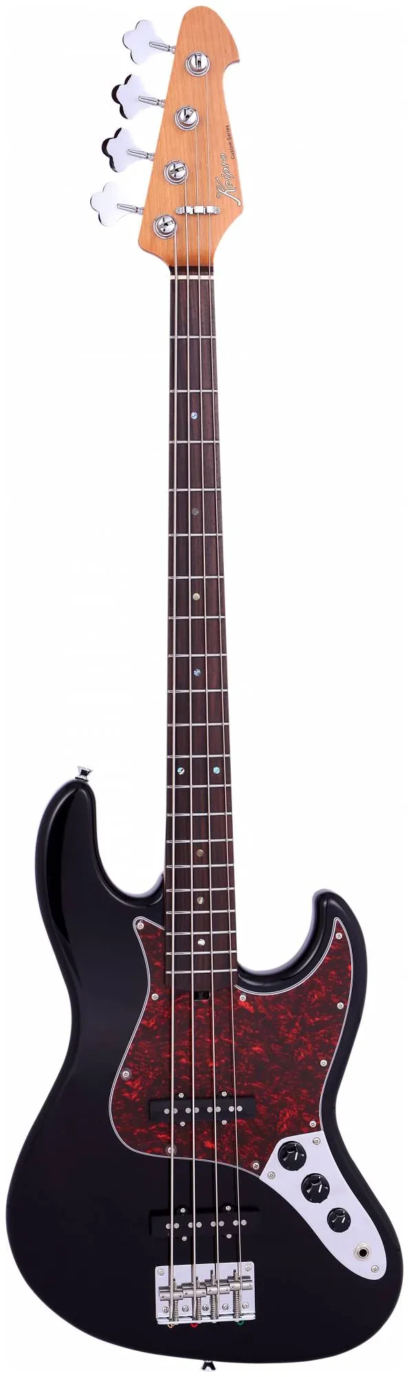 Бас-гитара KEIPRO KJB-Custom-R BK 4-струнная, черный