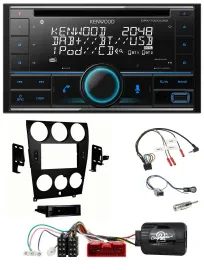 Kenwood CD 2DIN DAB USB Lenkrad Bluetooth Autoradio für Mazda 6 2006-2008