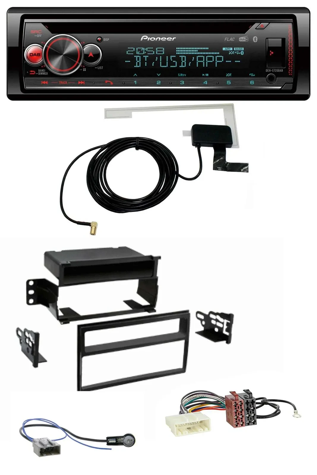 Автомагнитола Pioneer DAB, CD, MP3, USB, Bluetooth для Nissan Tiida/Versa C11 (2007–2011)