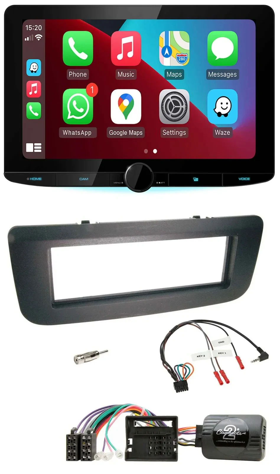 Kenwood Lenkrad USB DAB Bluetooth Autoradio für Skoda Fabia 07-14 Praktik Roomst