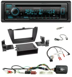 Kenwood Bluetooth DAB CD Lenkrad USB Autoradio für Hyundai Tucson 2010-2015
