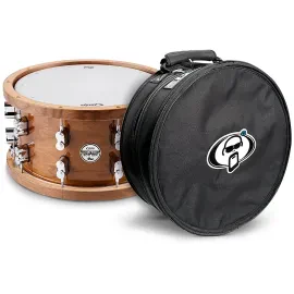 PDP by DW LE Dark Stain Walnut and Maple Snare With Protection Racket Case