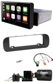 Pioneer Bluetooth Lenkrad DAB USB Autoradio für Fiat Panda 2012-2020 schwarz