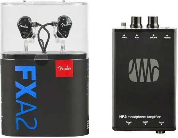 Наушники проводные для мониторинга Fender MXA2 (FXA2) + PreSonus HP2 (набор)