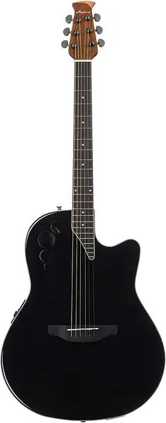 Электроакустическая гитара Applause AE44II-5S Elite Mid Cutaway Black Satin