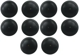 (10) JBL CONTROL 14C/T-BK 4" 25w 70v Commercial Black In-Ceiling Speakers