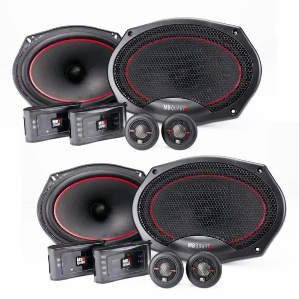 (2-Pairs) MB Quart RS1-269 240W 6x9" Component Car Speakers