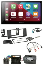 Pioneer USB Lenkrad DAB 2DIN Bluetooth Autoradio für BMW 5er E39 01-04 Aktivsyst