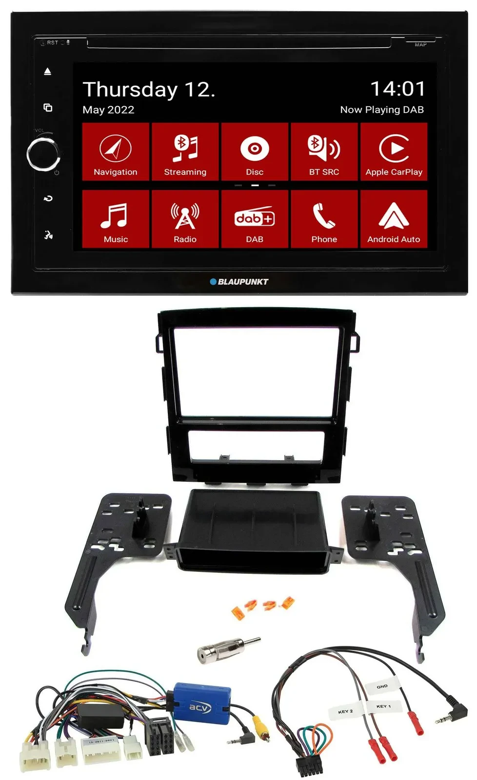 Blaupunkt Lenkrad DVD Bluetooth DAB 2DIN USB Autoradio für Subaru Impreza ab 201