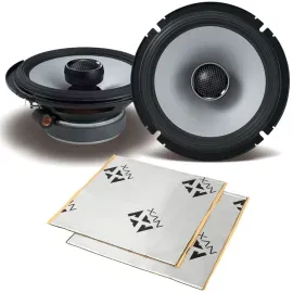 Alpine S2-S65 160W RMS 6.5" Coaxial Car Speakers w/ Sound Damping