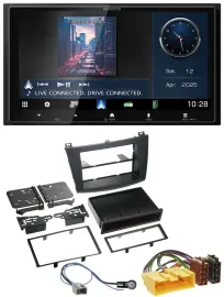 Kenwood Bluetooth 2DIN USB DAB MP3 Autoradio für Mazda 3 (2009-2013)